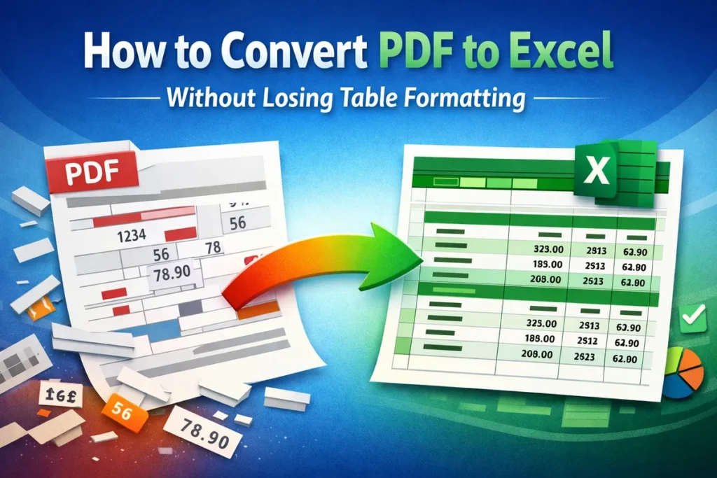 How to Convert PDF to Excel Without Losing Table Formatting