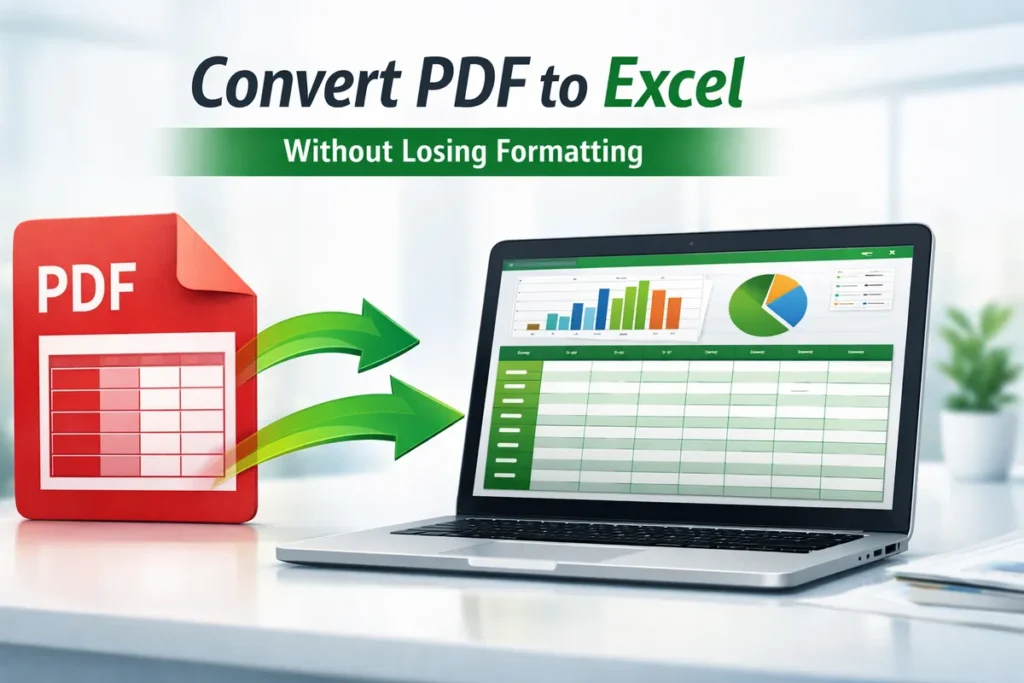 how to convert pdf to excel without losing formatting